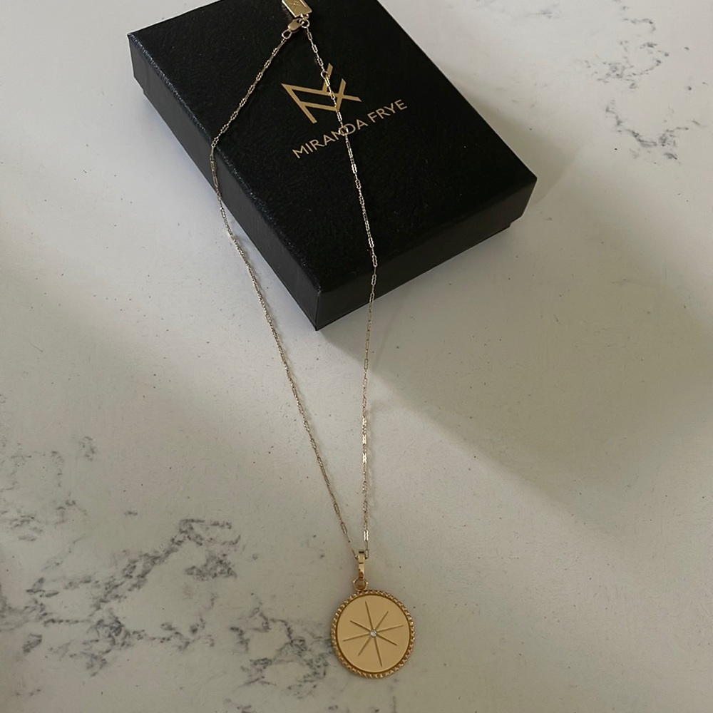 Miranda Frye Gold Plated Reese Charm on Vera Chain